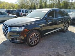 Salvage cars for sale at North Billerica, MA auction: 2017 Audi Q7 Premium Plus