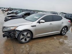 Salvage cars for sale at Grand Prairie, TX auction: 2013 KIA Optima Hybrid