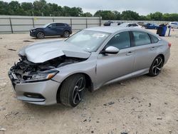 Salvage cars for sale at New Braunfels, TX auction: 2020 Honda Accord Sport