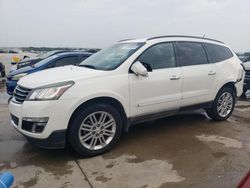 Salvage cars for sale from Copart Grand Prairie, TX: 2015 Chevrolet Traverse LT