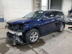 Salvage cars for sale at Ham Lake, MN auction: 2015 Toyota Highlander LE