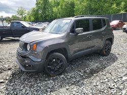 Salvage cars for sale at Waldorf, MD auction: 2018 Jeep Renegade Latitude