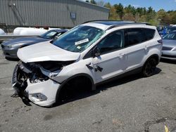 Salvage cars for sale at Exeter, RI auction: 2017 Ford Escape SE