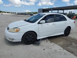 Salvage cars for sale from Copart West Palm Beach, FL: 2003 Toyota Corolla CE