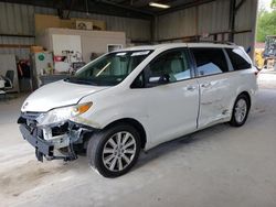 Salvage cars for sale at Rogersville, MO auction: 2012 Toyota Sienna XLE