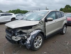 Salvage cars for sale at Hillsborough, NJ auction: 2017 Ford Escape SE