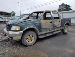 Salvage trucks for sale at Conway, AR auction: 2002 Ford F150 Supercrew