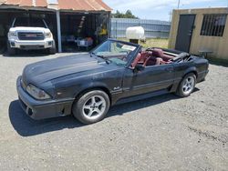 Salvage cars for sale at Vallejo, CA auction: 1988 Ford Mustang GT