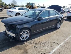 Salvage cars for sale at Van Nuys, CA auction: 2014 Mercedes-Benz C 250