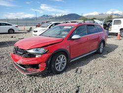 Volkswagen Golf salvage cars for sale: 2019 Volkswagen Golf Alltrack S