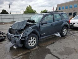 Salvage cars for sale from Copart Littleton, CO: 2008 Mazda Tribute S