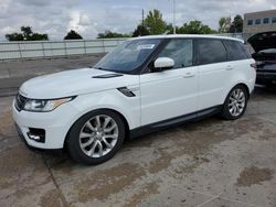 Land Rover salvage cars for sale: 2016 Land Rover Range Rover Sport HSE