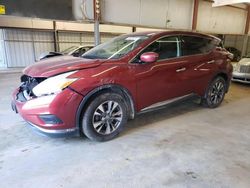 Salvage cars for sale at Mocksville, NC auction: 2016 Nissan Murano S