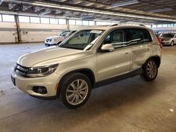 Salvage cars for sale from Copart Wheeling, IL: 2012 Volkswagen Tiguan S