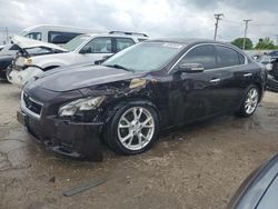 Salvage cars for sale from Copart Chicago Heights, IL: 2012 Nissan Maxima S