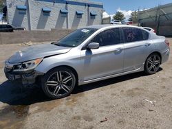 Salvage cars for sale at Albuquerque, NM auction: 2017 Honda Accord Sport Special Edition