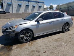 Salvage cars for sale at auction: 2017 Honda Accord Sport Special Edition