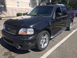 Salvage trucks for sale at Brookhaven, NY auction: 2001 Ford F150 Supercrew