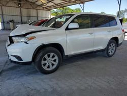 Salvage cars for sale from Copart Cartersville, GA: 2013 Toyota Highlander Base