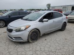 Salvage cars for sale at Kansas City, KS auction: 2015 KIA Forte LX