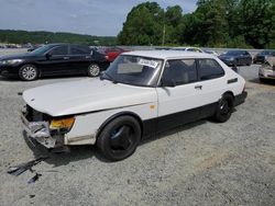Salvage cars for sale at Concord, NC auction: 1988 Saab 900