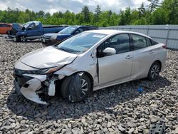 Salvage cars for sale at Windham, ME auction: 2017 Toyota Prius Prime