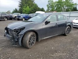 Salvage cars for sale at Finksburg, MD auction: 2011 Infiniti G37