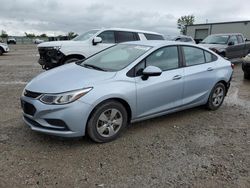 Chevrolet salvage cars for sale: 2018 Chevrolet Cruze LS