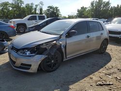 Vehiculos salvage en venta de Copart Baltimore, MD: 2016 Volkswagen Golf S/SE