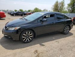 Salvage cars for sale from Copart London, ON: 2013 Honda Civic Touring
