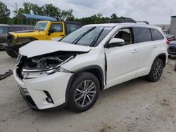 Salvage cars for sale from Copart Spartanburg, SC: 2017 Toyota Highlander SE