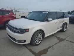 Salvage cars for sale at Grand Prairie, TX auction: 2017 Ford Flex Limited