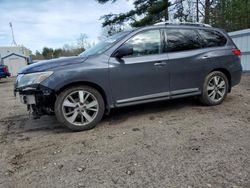 Salvage cars for sale at Lyman, ME auction: 2014 Nissan Pathfinder S