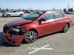 Salvage cars for sale from Copart Rancho Cucamonga, CA: 2015 Nissan Sentra S