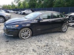 Salvage cars for sale at Waldorf, MD auction: 2019 Ford Fusion SEL