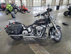 Salvage motorcycles for sale at Ham Lake, MN auction: 2007 Harley-Davidson Flstc