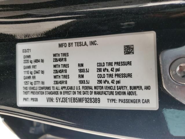 2021 Tesla Model 3