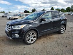 Salvage cars for sale at Portland, OR auction: 2017 Ford Escape Titanium