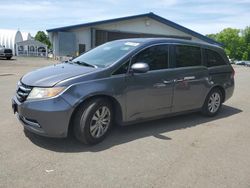 Salvage cars for sale at East Granby, CT auction: 2014 Honda Odyssey EXL