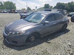 Salvage cars for sale at Mebane, NC auction: 2015 Honda Accord EX