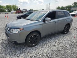 Salvage cars for sale at Barberton, OH auction: 2014 Mitsubishi Outlander SE