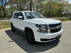 Salvage cars for sale at North Billerica, MA auction: 2017 Chevrolet Tahoe Police