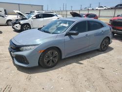 Salvage cars for sale from Copart Haslet, TX: 2018 Honda Civic EX