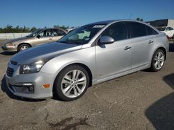 Salvage cars for sale from Copart Fresno, CA: 2015 Chevrolet Cruze LTZ