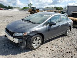 Salvage cars for sale at Hueytown, AL auction: 2013 Honda Civic LX