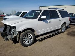 Salvage cars for sale at Rocky View County, AB auction: 2017 Ford Expedition EL Limited