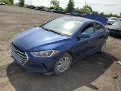 Salvage cars for sale from Copart Montreal Est, QC: 2017 Hyundai Elantra SE