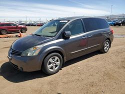 Salvage cars for sale at Brighton, CO auction: 2008 Nissan Quest S