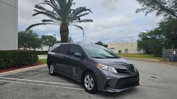 Salvage cars for sale from Copart Opa Locka, FL: 2020 Toyota Sienna L