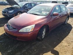 Salvage cars for sale from Copart Elgin, IL: 2005 Honda Accord EX